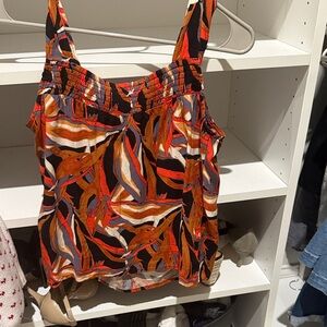 Women's Multicolor Sleeveless Top